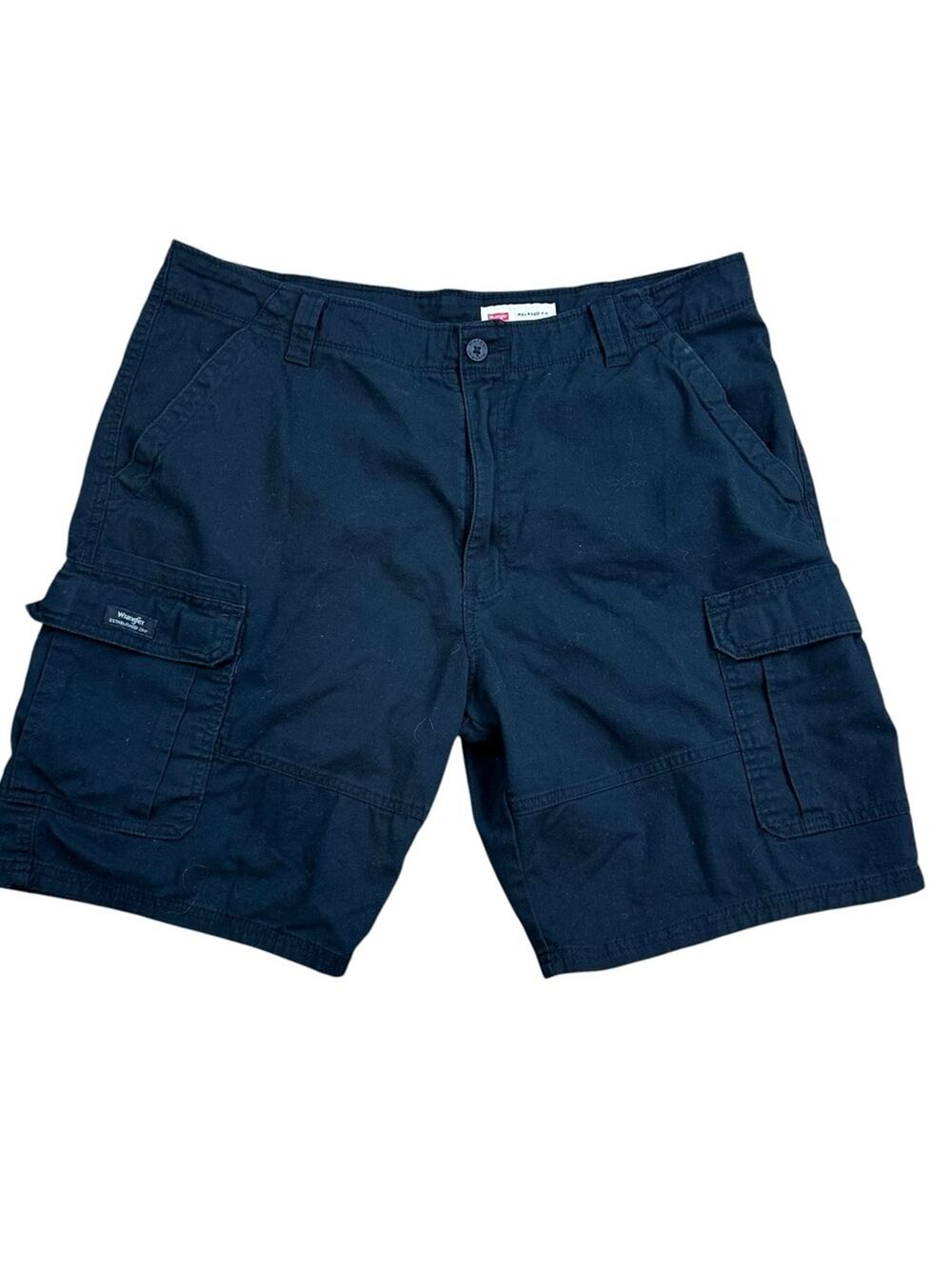 Wrangler Men's Relaxed Cargo Shorts Black Size 38